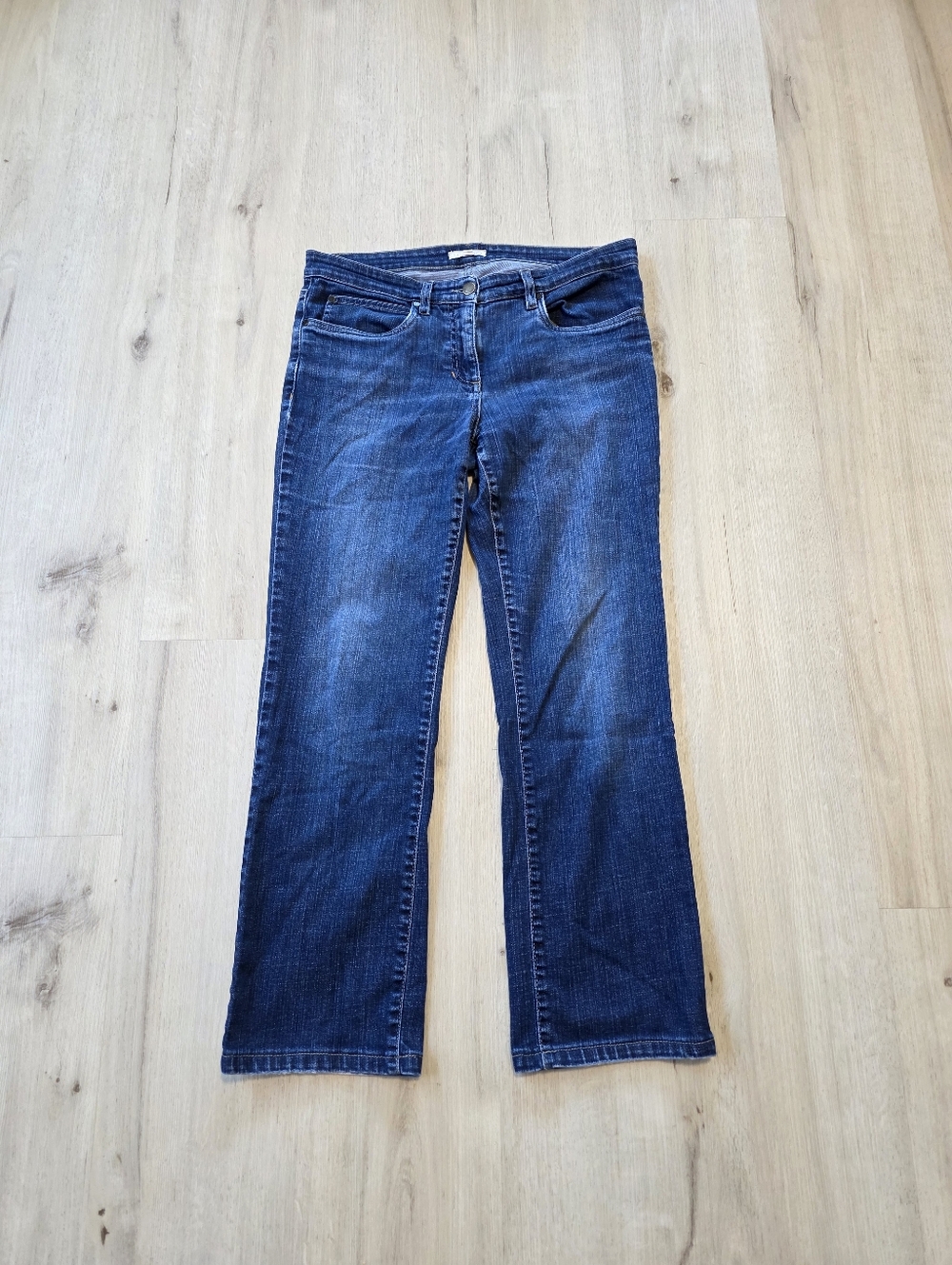 Eileen Fisher Women's Organic Straight Leg Jeans Size 8 Organic Cotton